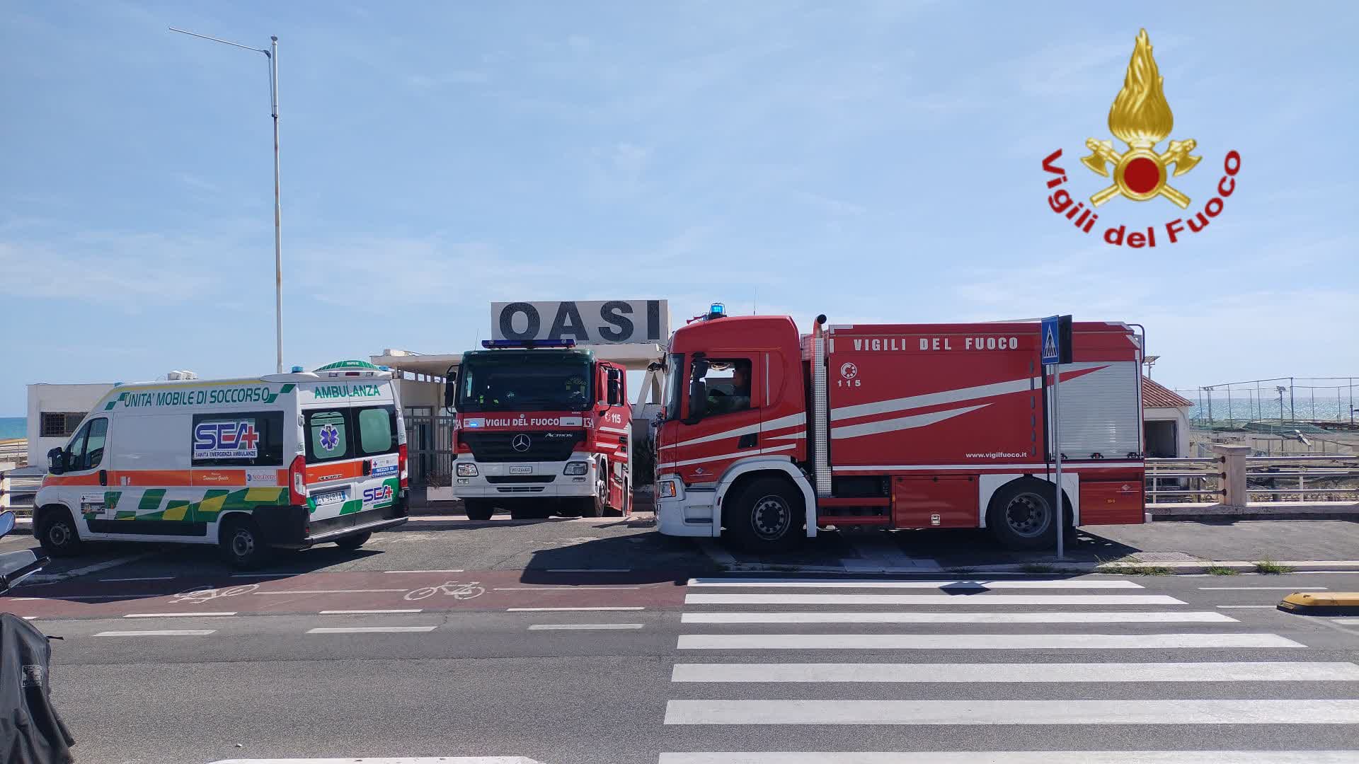 Rome: 'Oasi' beach establishment in Ostia on fire, arson not ruled out 1 rome oasi beach establishment in ostia on fire arson not ruled out