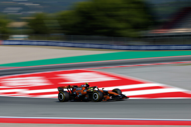 f1 catalan grand prix norris tops second free practice session leclerc fourth